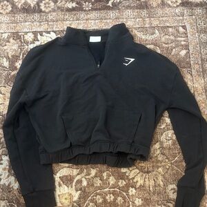 Black Cropped Pullover by Gymshark